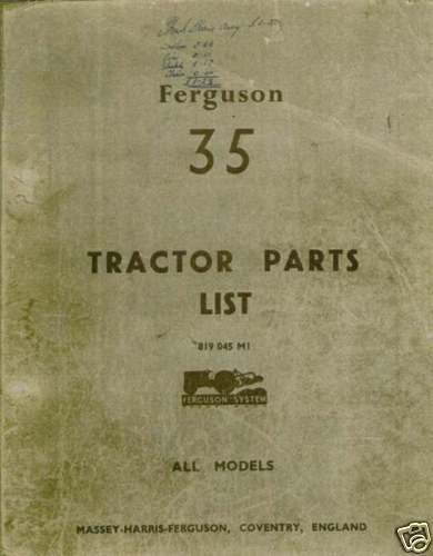 Ferguson tractor parts - 35,